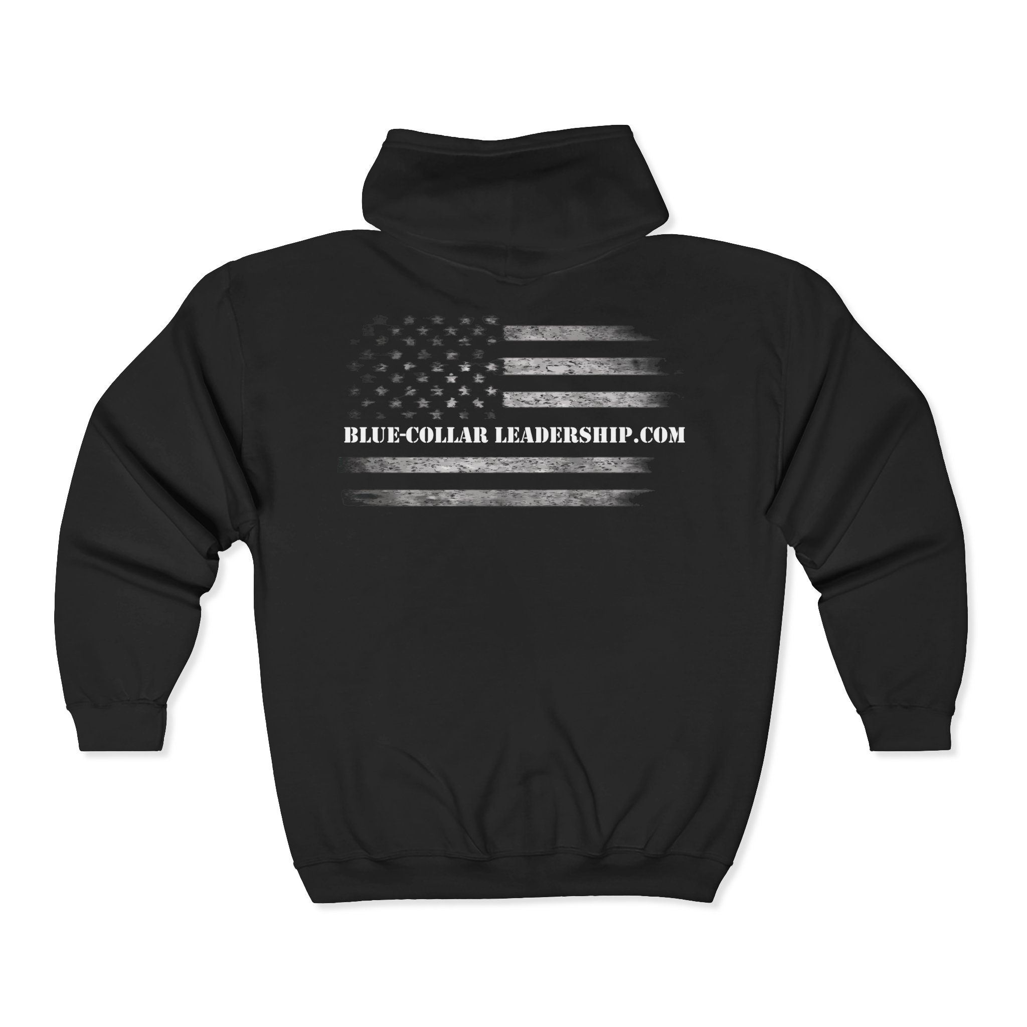 Blue-Collar Leadership® Unisex Full Zip Hooded Sweatshirt - Cozy, Casual Outerwear for Everyday Wear, Perfect for Gifting, Athletes, Relaxation, and All Seasons - Image 3