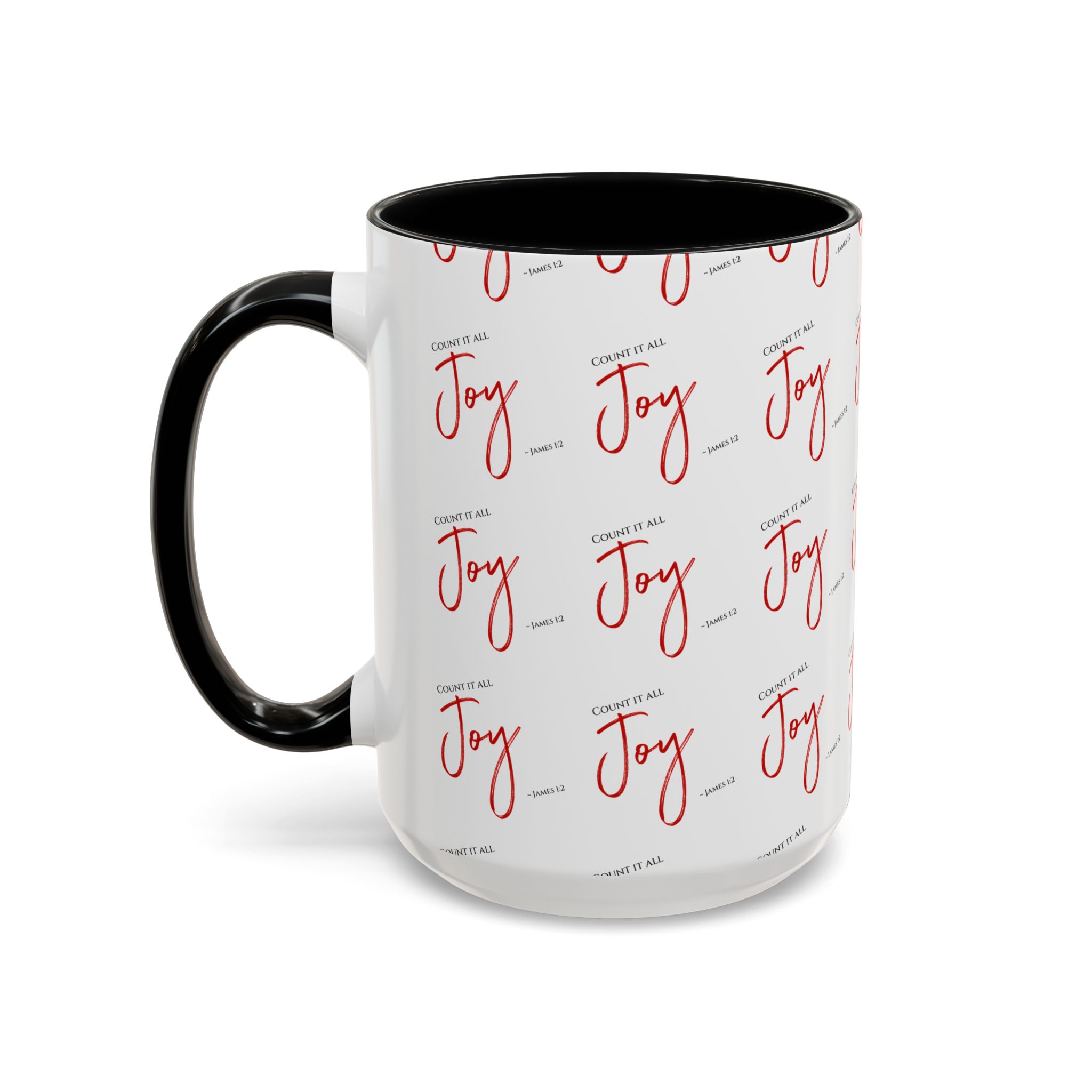 James 1:2 - Count It All Joy! Joyful Accent Coffee Mug - Image 11