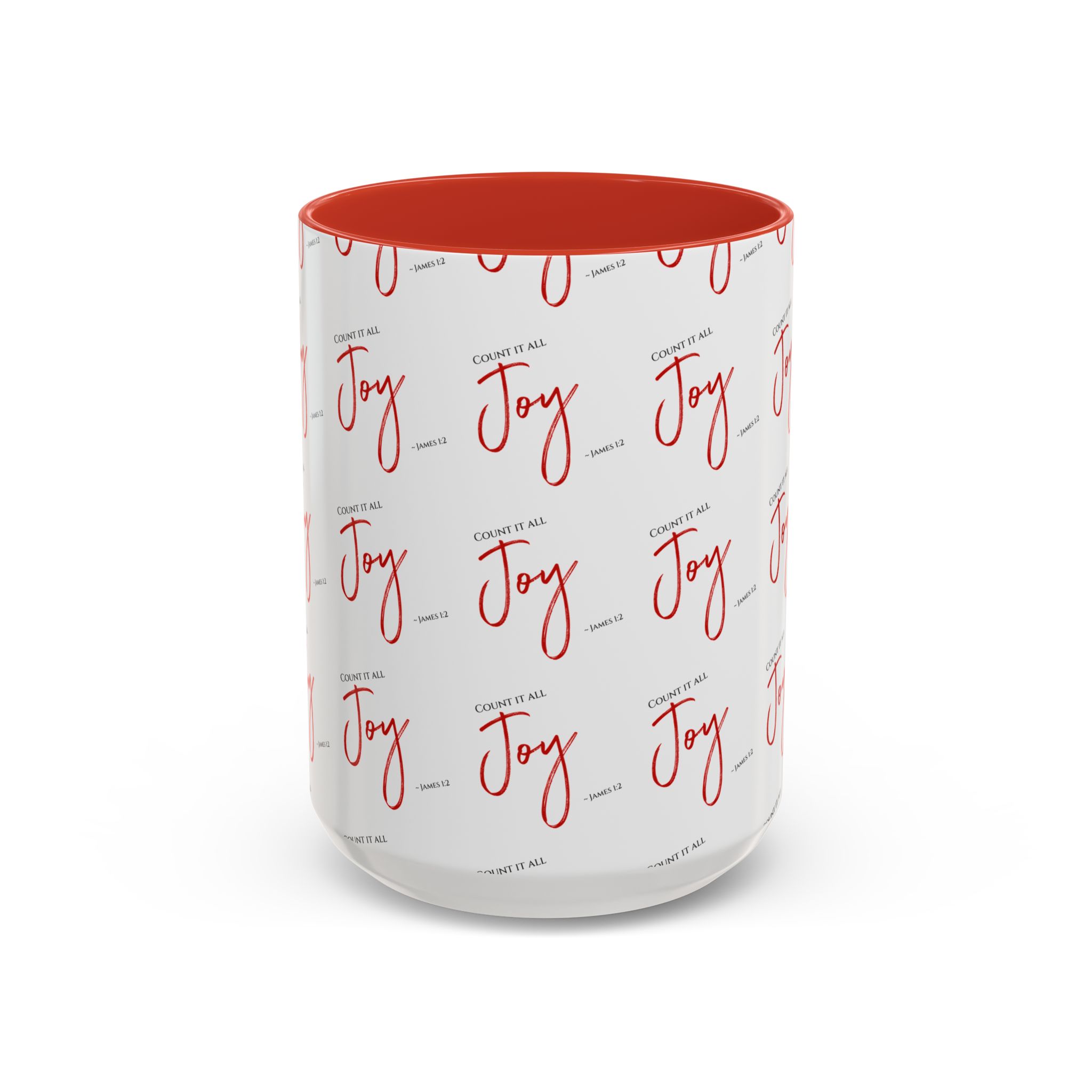 James 1:2 - Count It All Joy! Joyful Accent Coffee Mug - Image 2