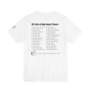 High Impact Players T-Shirt, Motivational Tee, Unisex Short Sleeve Shirt, Sports Enthusiast Gift, Inspired Apparel, Team Spirit Wear