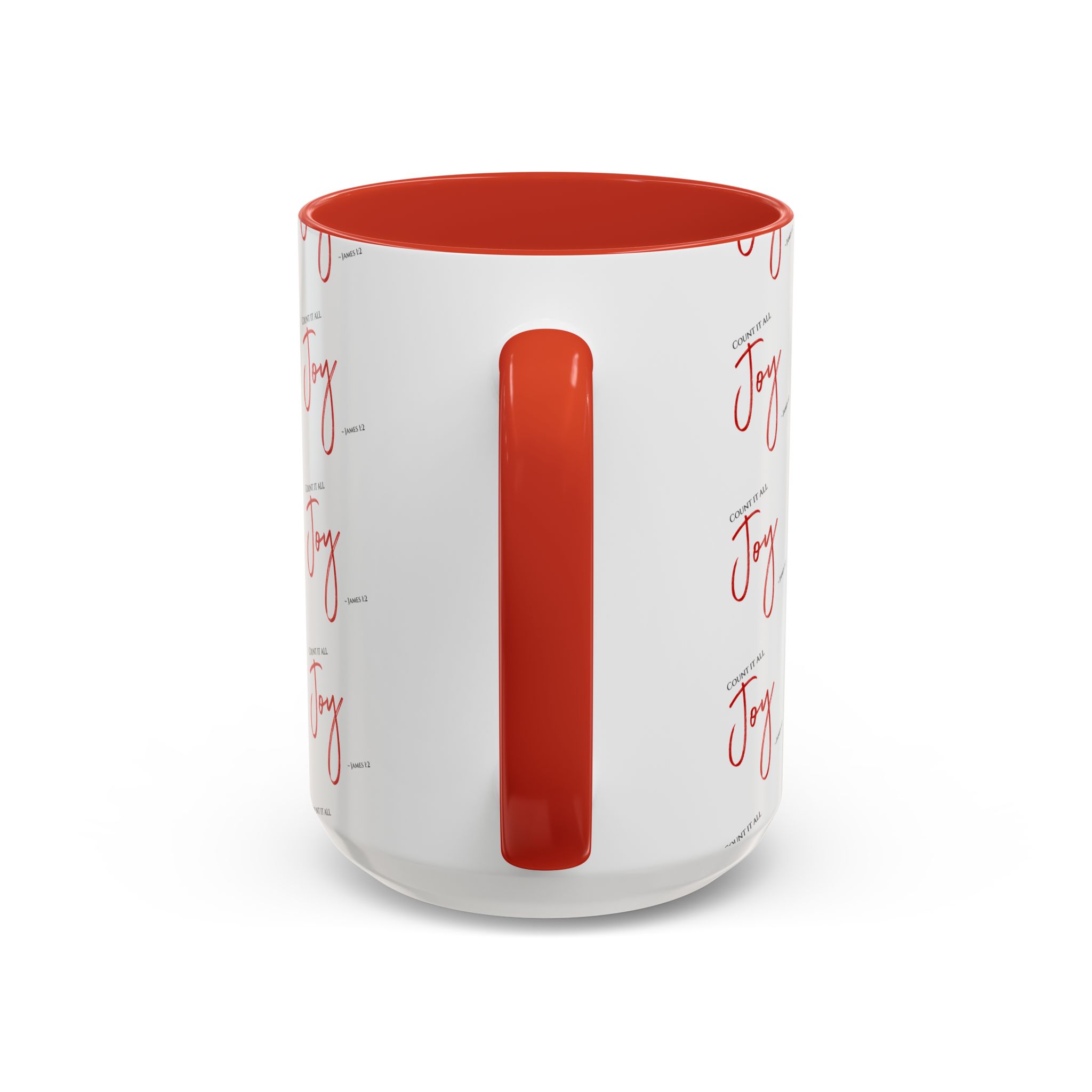James 1:2 - Count It All Joy! Joyful Accent Coffee Mug - Image 4