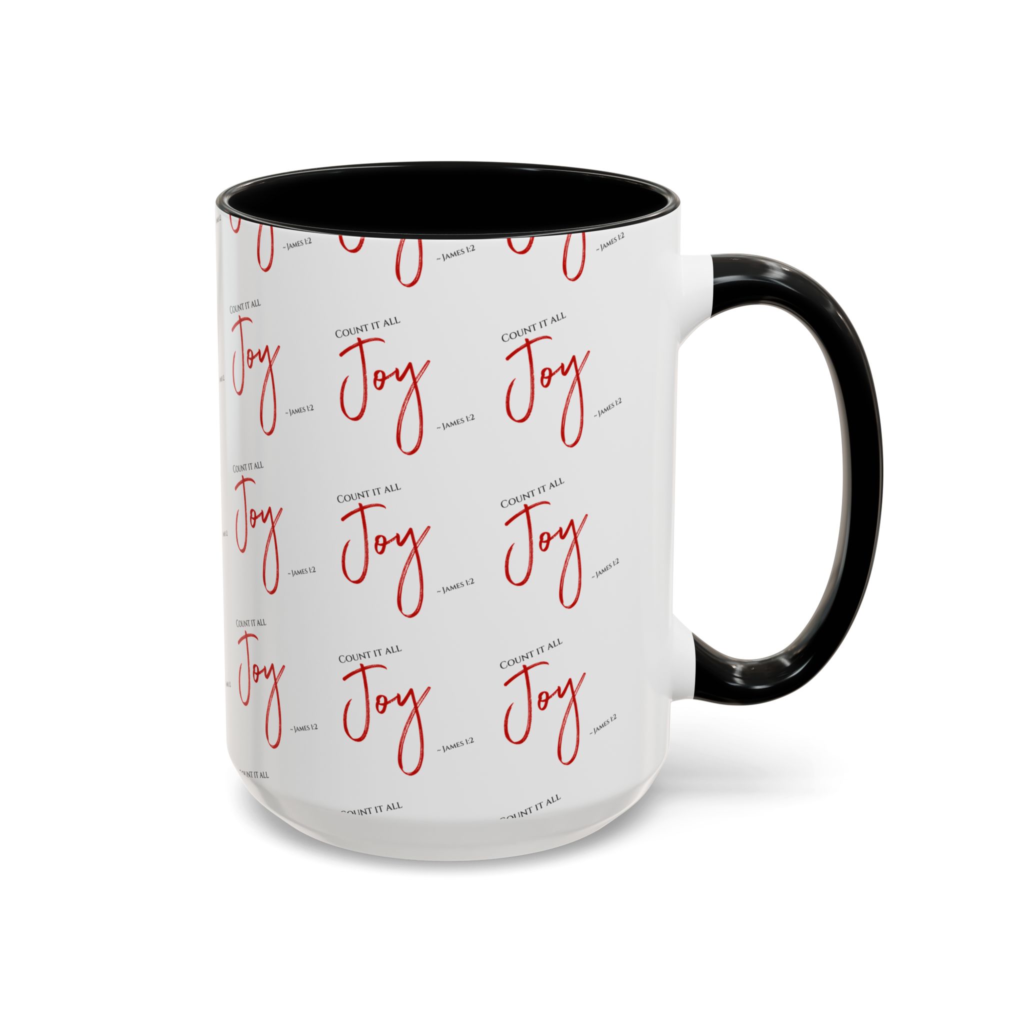 James 1:2 - Count It All Joy! Joyful Accent Coffee Mug - Image 10