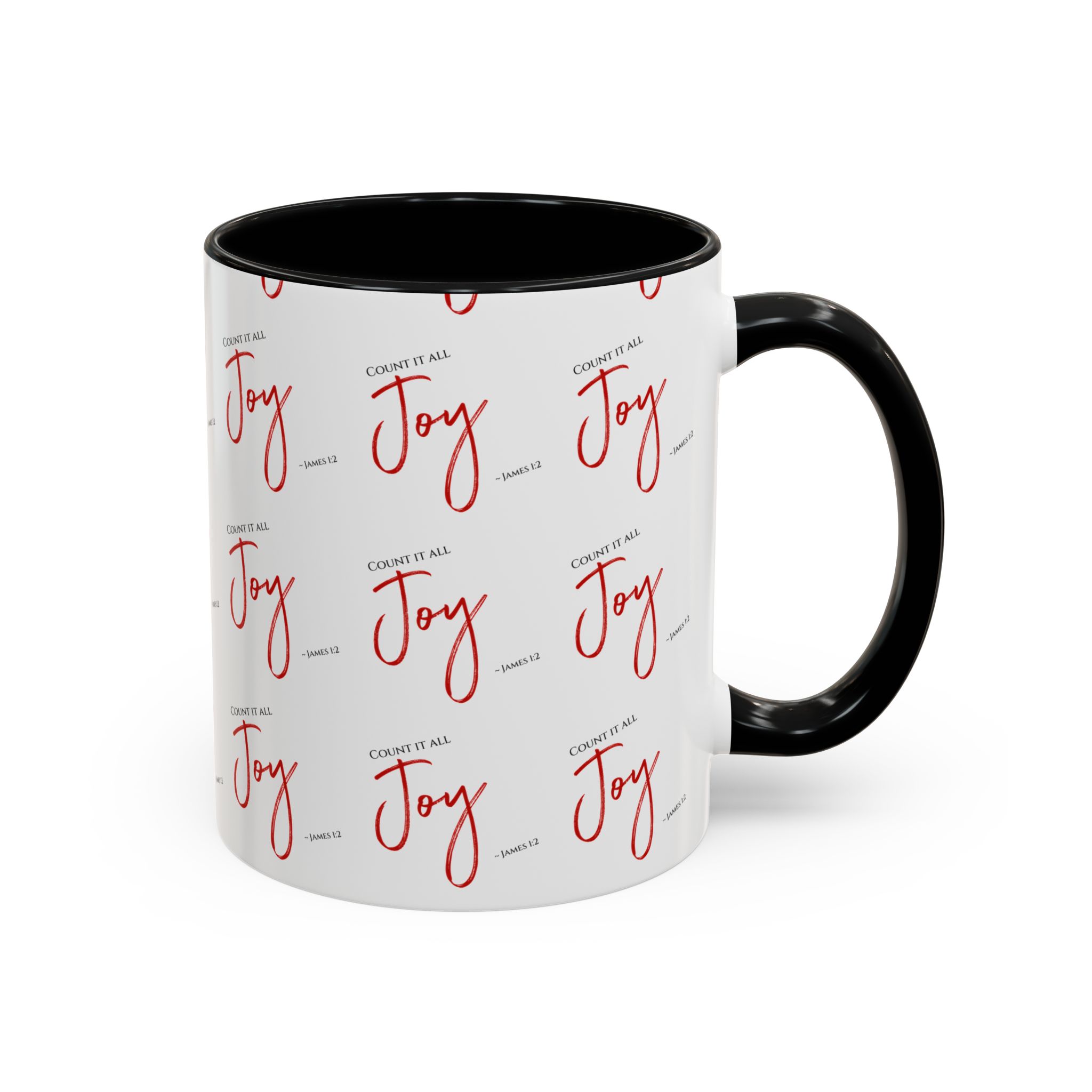 James 1:2 - Count It All Joy! Joyful Accent Coffee Mug - Image 6