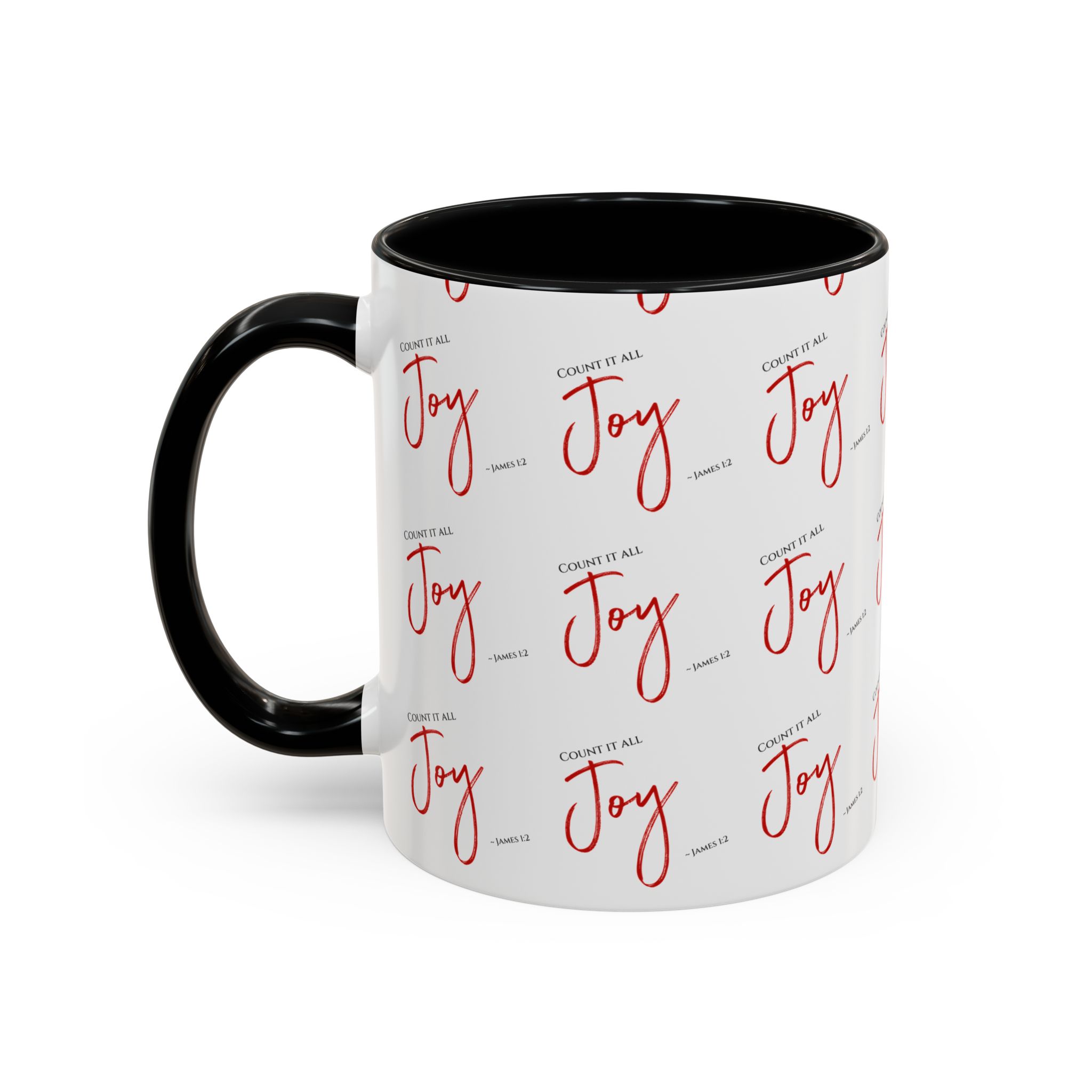 James 1:2 - Count It All Joy! Joyful Accent Coffee Mug - Image 7