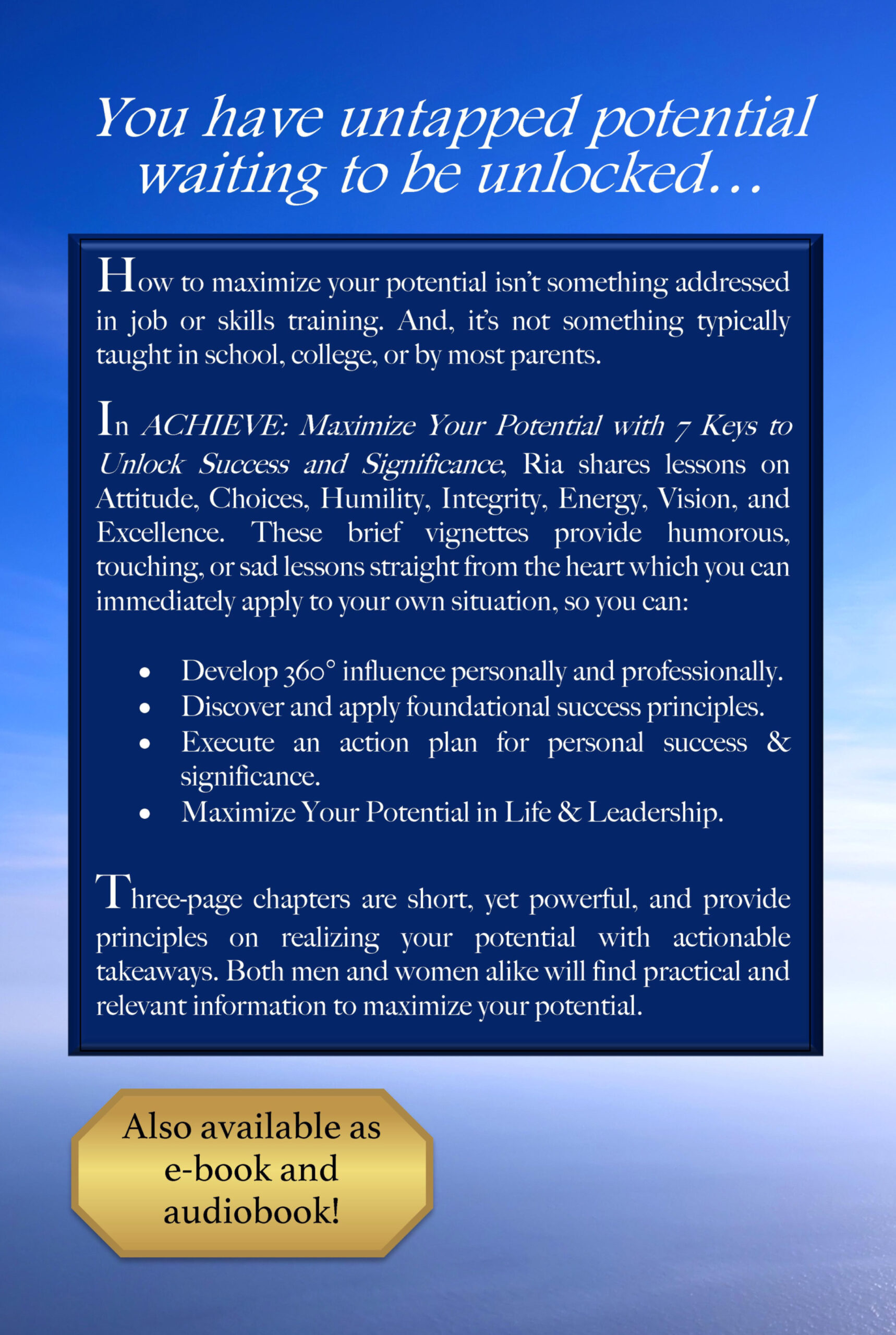 ACHIEVE: Maximize Your Potential with 7 Keys to Unlock Success and Significance - Image 2