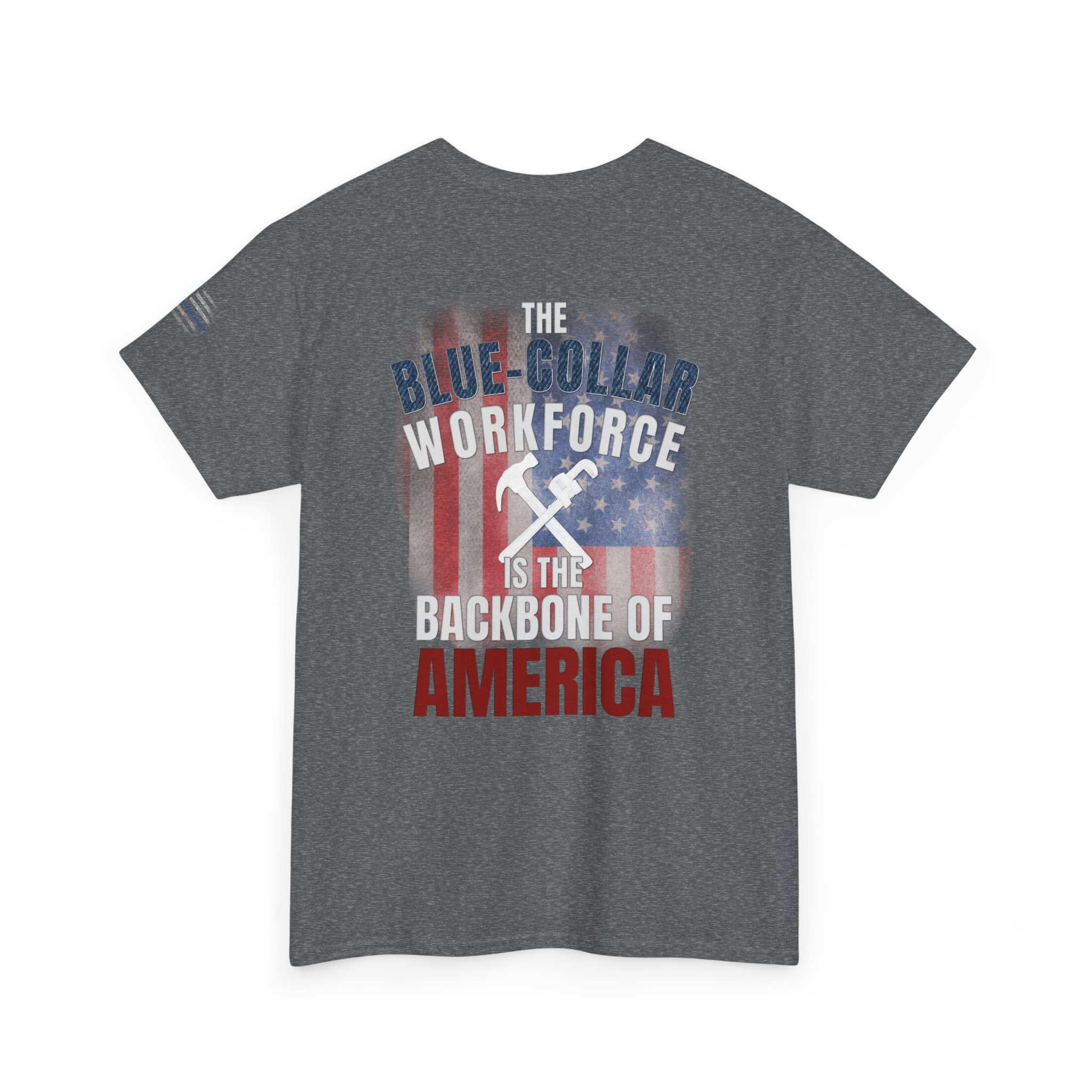 Blue-Collar is the BACKBONE of AMERICA T-Shirt - Handyman/Plumber/Carpenter - Image 10