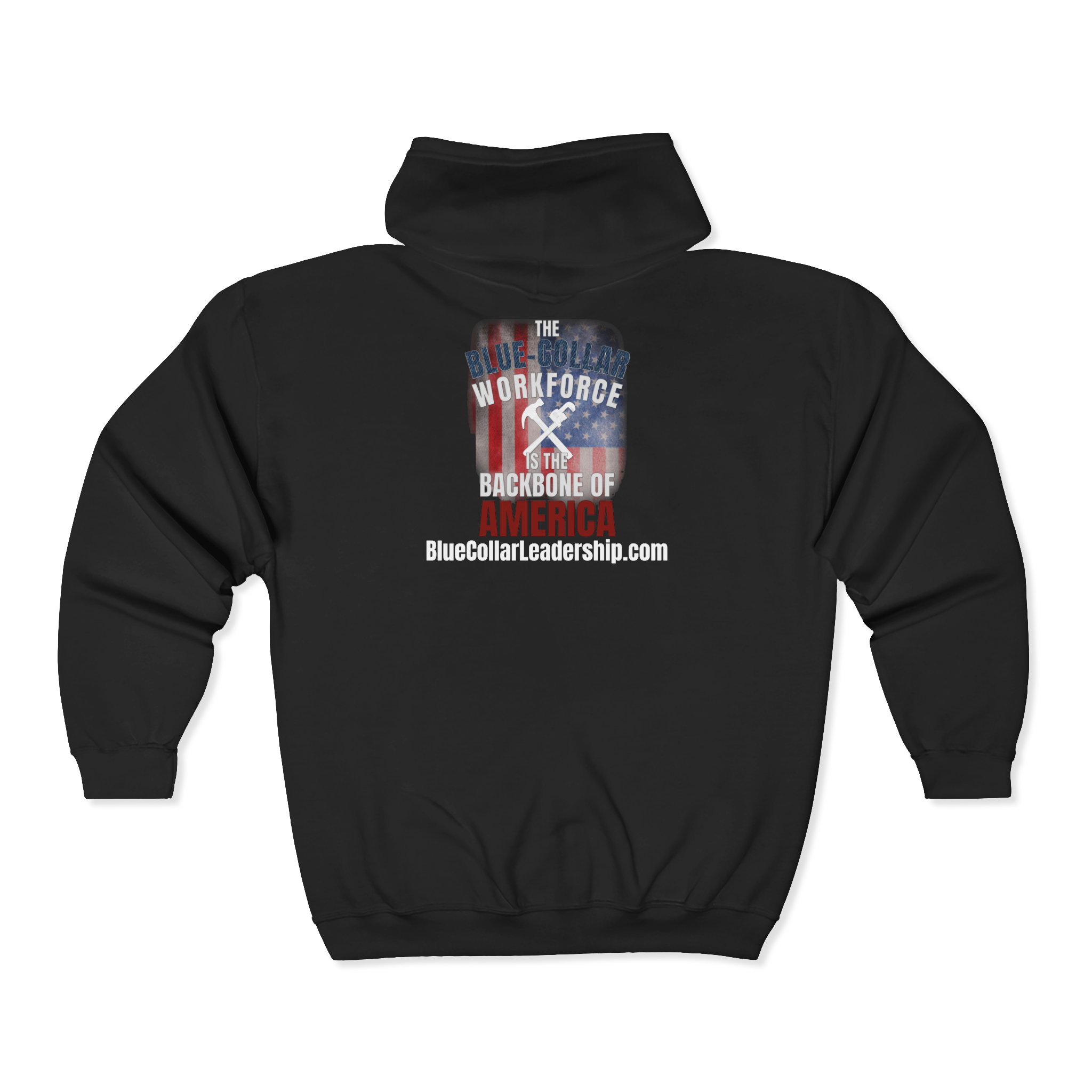 Backbone of America Zip Hoodie — Handyman/Plumber/Carpenter