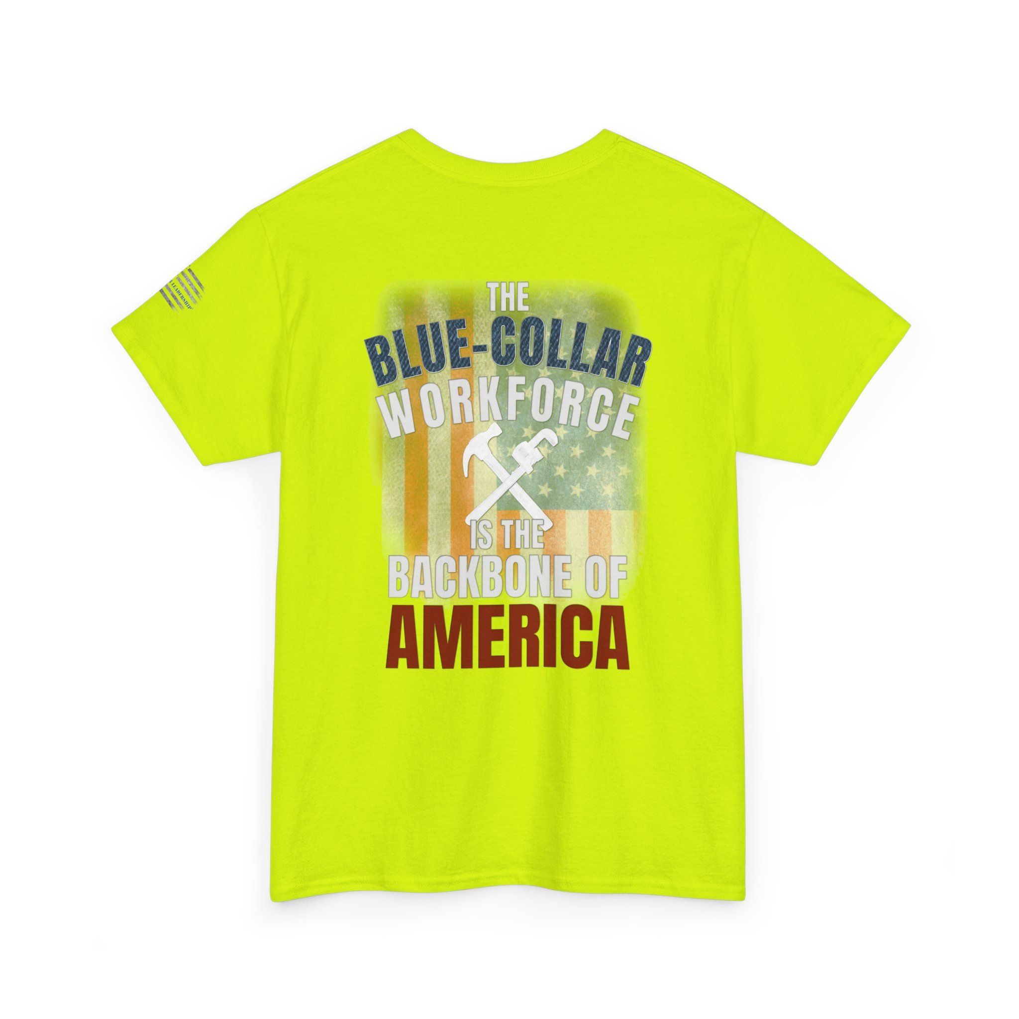Blue-Collar is the BACKBONE of AMERICA T-Shirt - Handyman/Plumber/Carpenter - Image 8