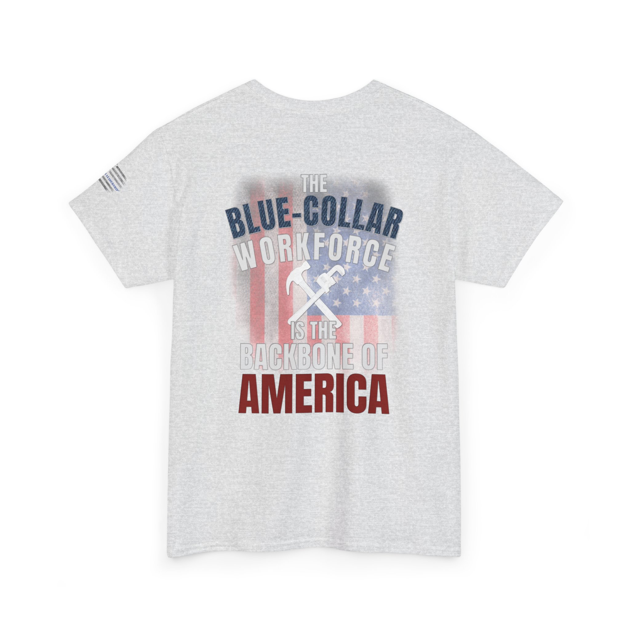 Blue-Collar is the BACKBONE of AMERICA T-Shirt - Handyman/Plumber/Carpenter - Image 5