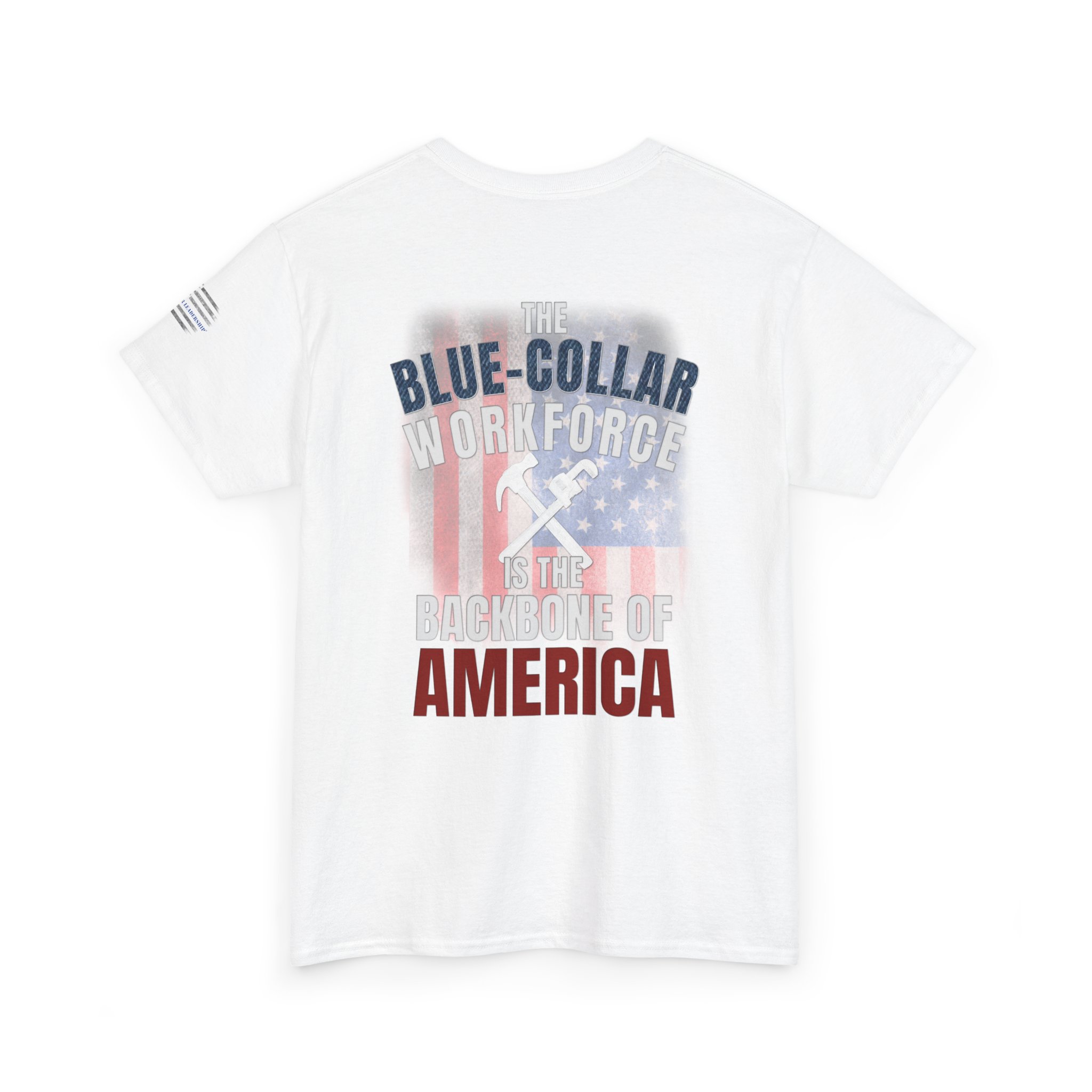 Blue-Collar is the BACKBONE of AMERICA T-Shirt - Handyman/Plumber/Carpenter - Image 4