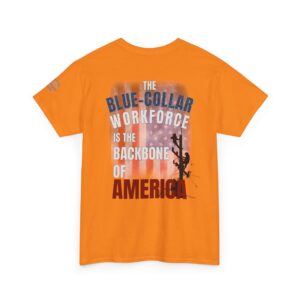 Blue-Collar is the BACKBONE of AMERICA T-Shirt - Lineman
