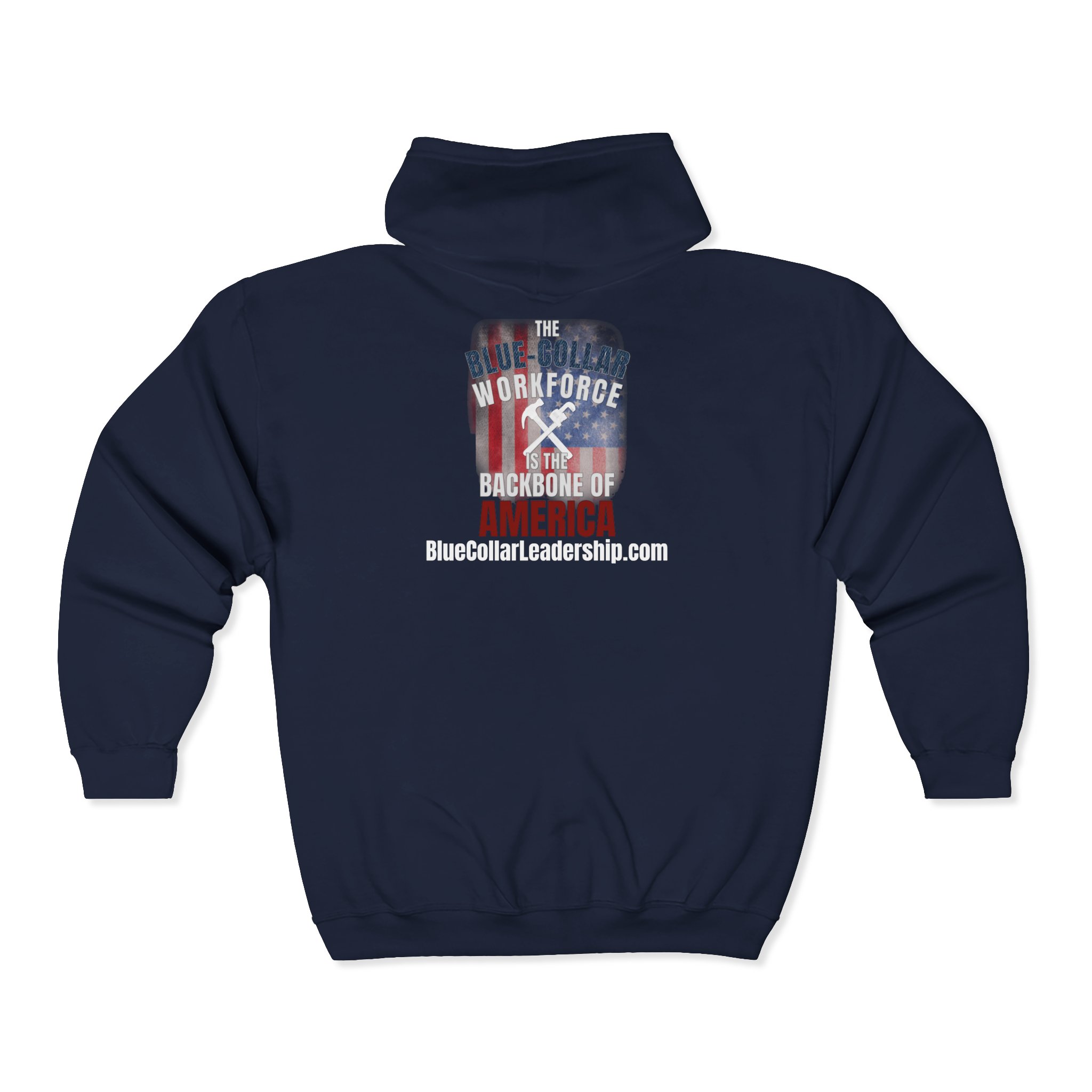 Backbone of America Zip Hoodie — Handyman/Plumber/Carpenter - Image 5