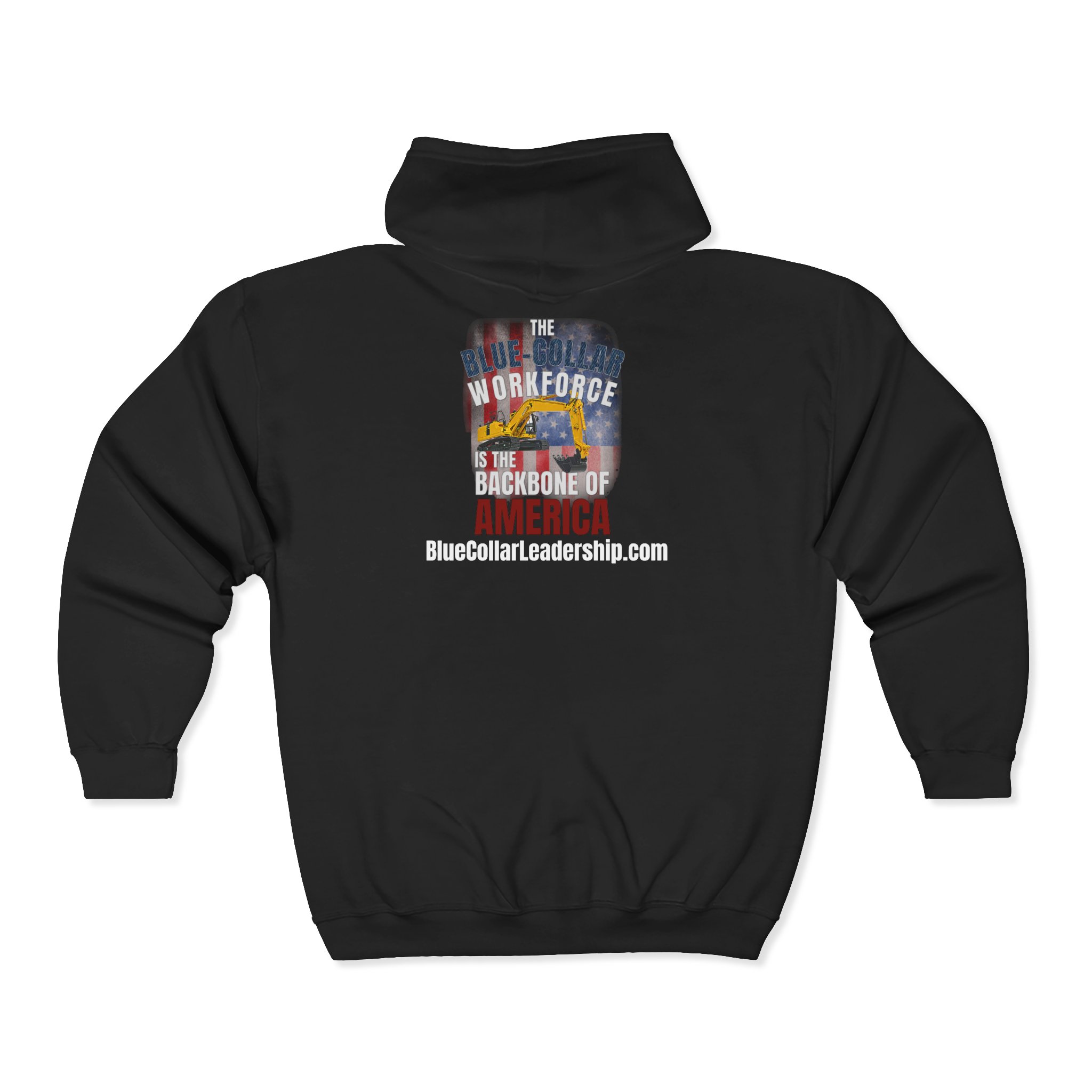 Backbone of America Zip Hoodie — The Trackhoe