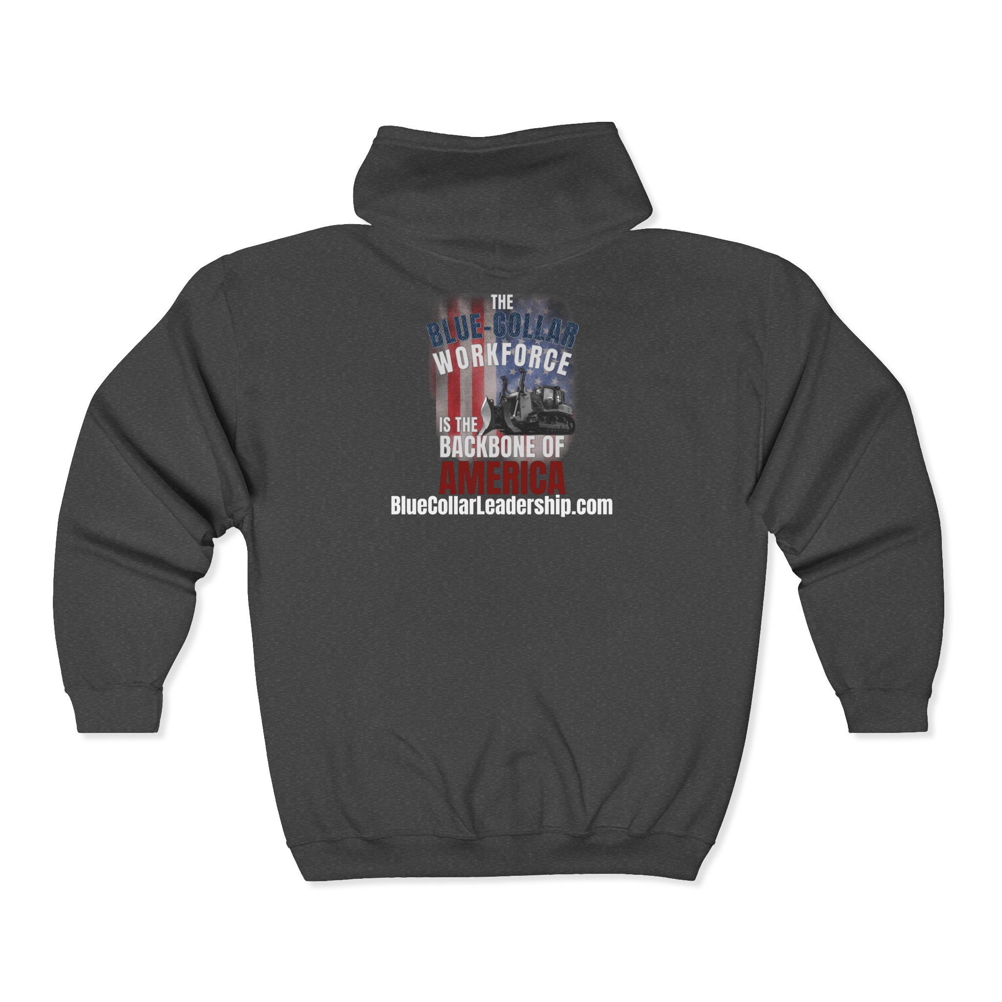 Backbone of America Zip Hoodie — The Dozer - Image 3