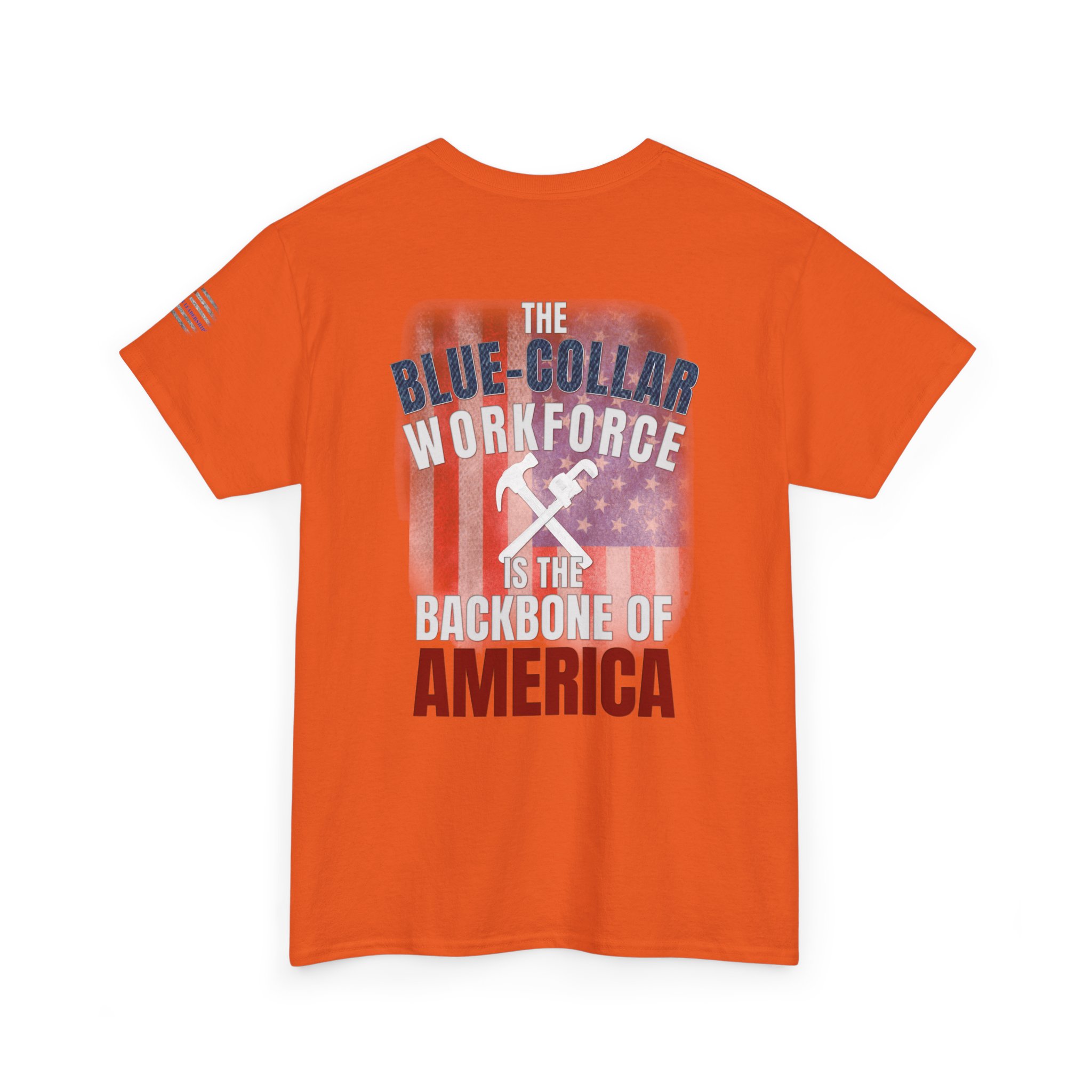 Blue-Collar is the BACKBONE of AMERICA T-Shirt - Handyman/Plumber/Carpenter - Image 7