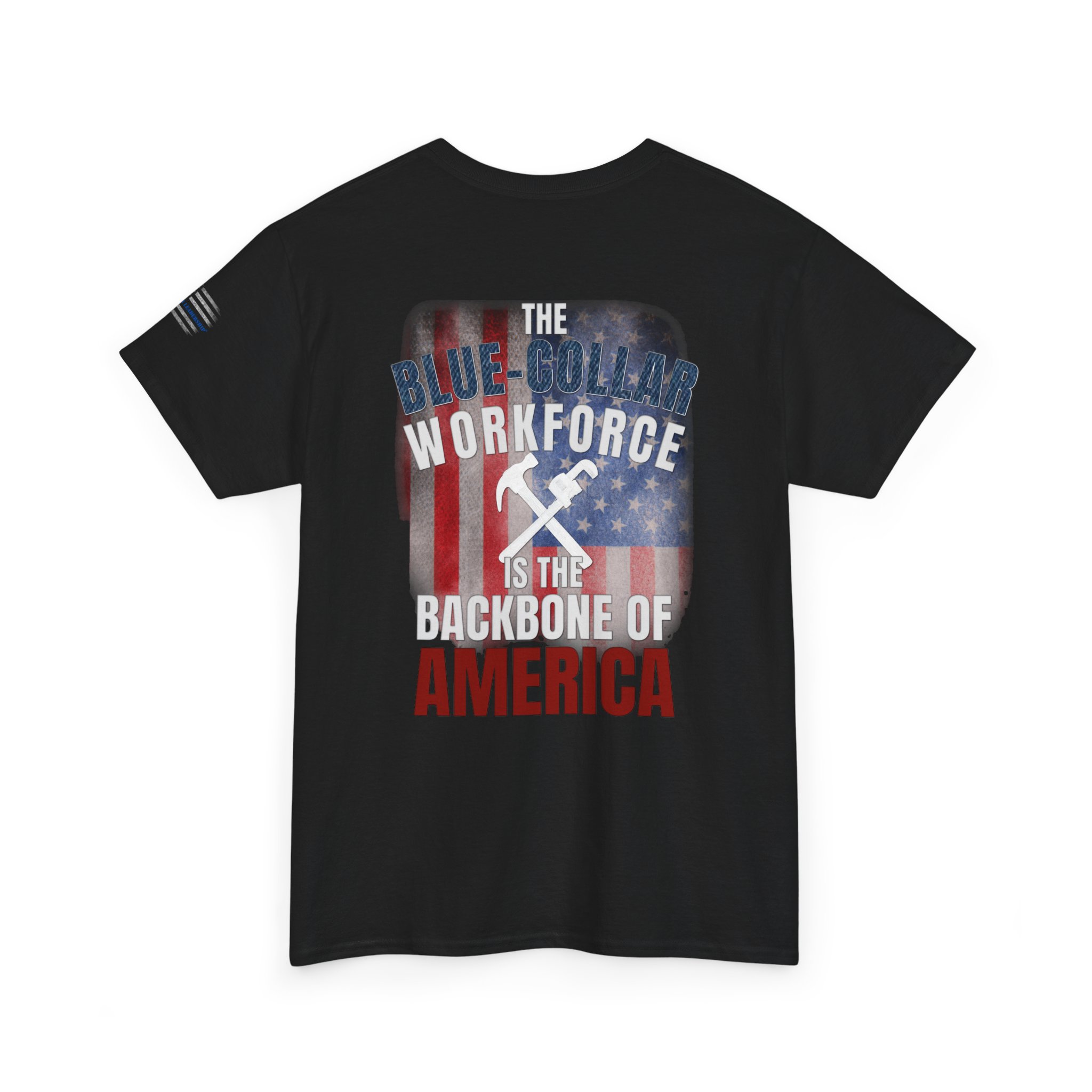 Blue-Collar is the BACKBONE of AMERICA T-Shirt - Handyman/Plumber/Carpenter - Image 6