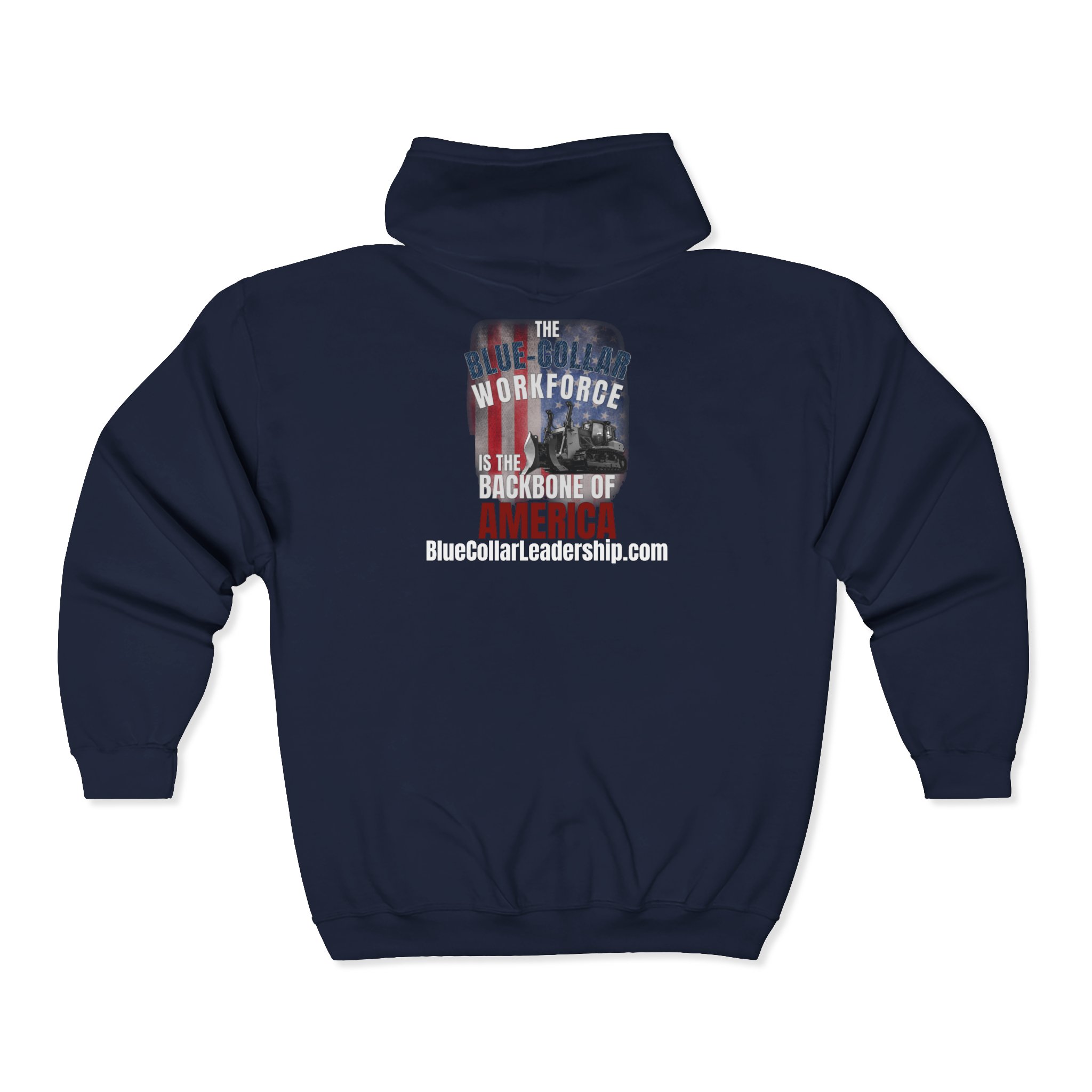 Backbone of America Zip Hoodie — The Dozer - Image 5
