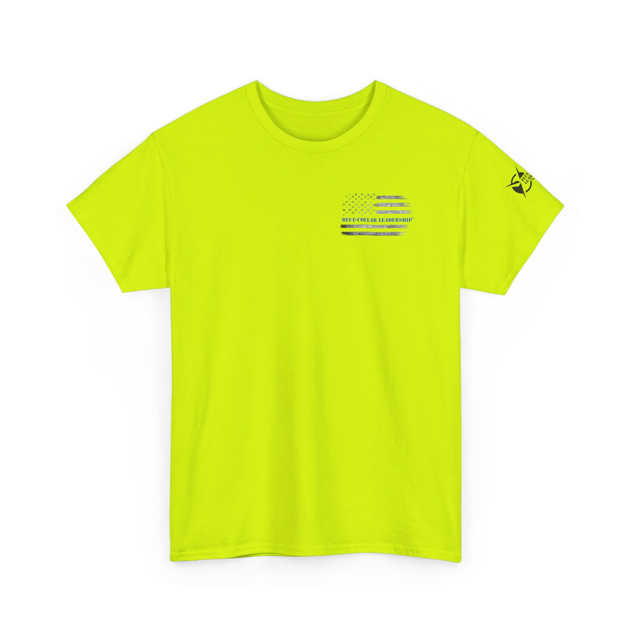 Blue-Collar Power T-Shirt — "America Runs on Blue-Collar Power" Worksite Excavator/Trackhoe Tee - Image 12