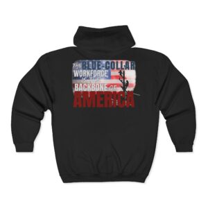 Backbone of America Zip Hoodie — The Lineman
