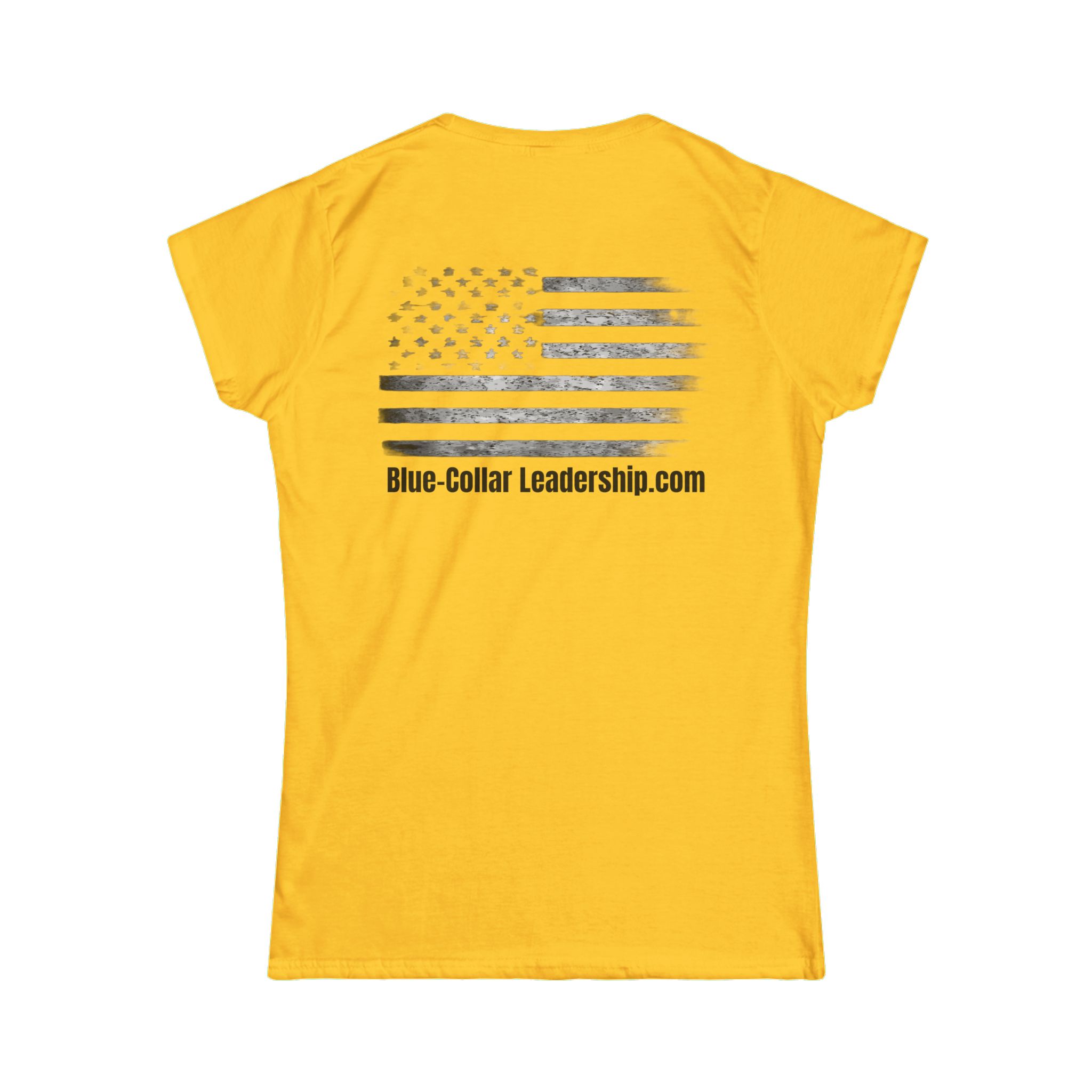 Blue-Collar Workforce Women's Tee — "The Blue-Collar Workforce is the Backbone of America" Patriotic Workwear Shirt - Image 6