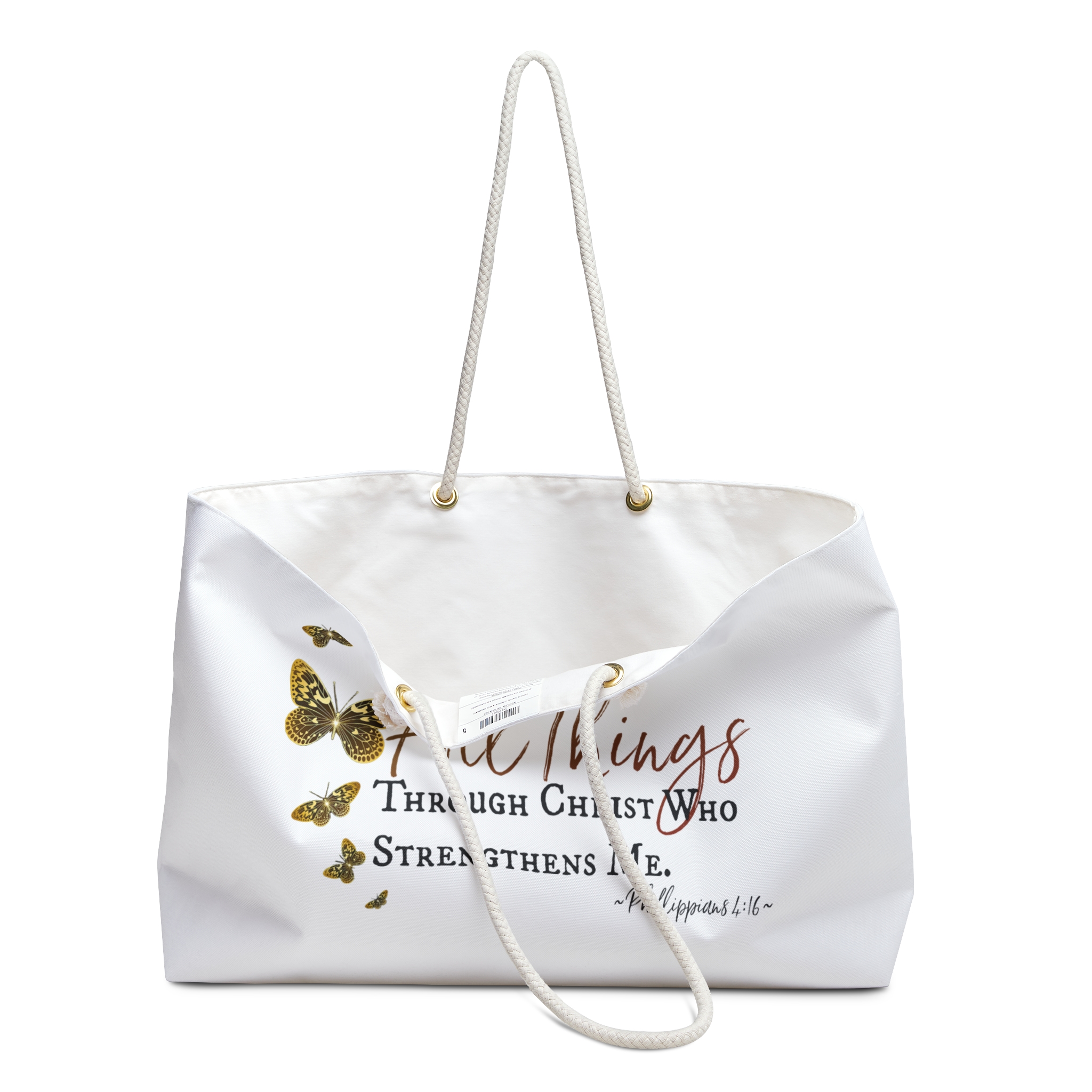 "I can do ALL THINGS" Weekender Bag - Image 3