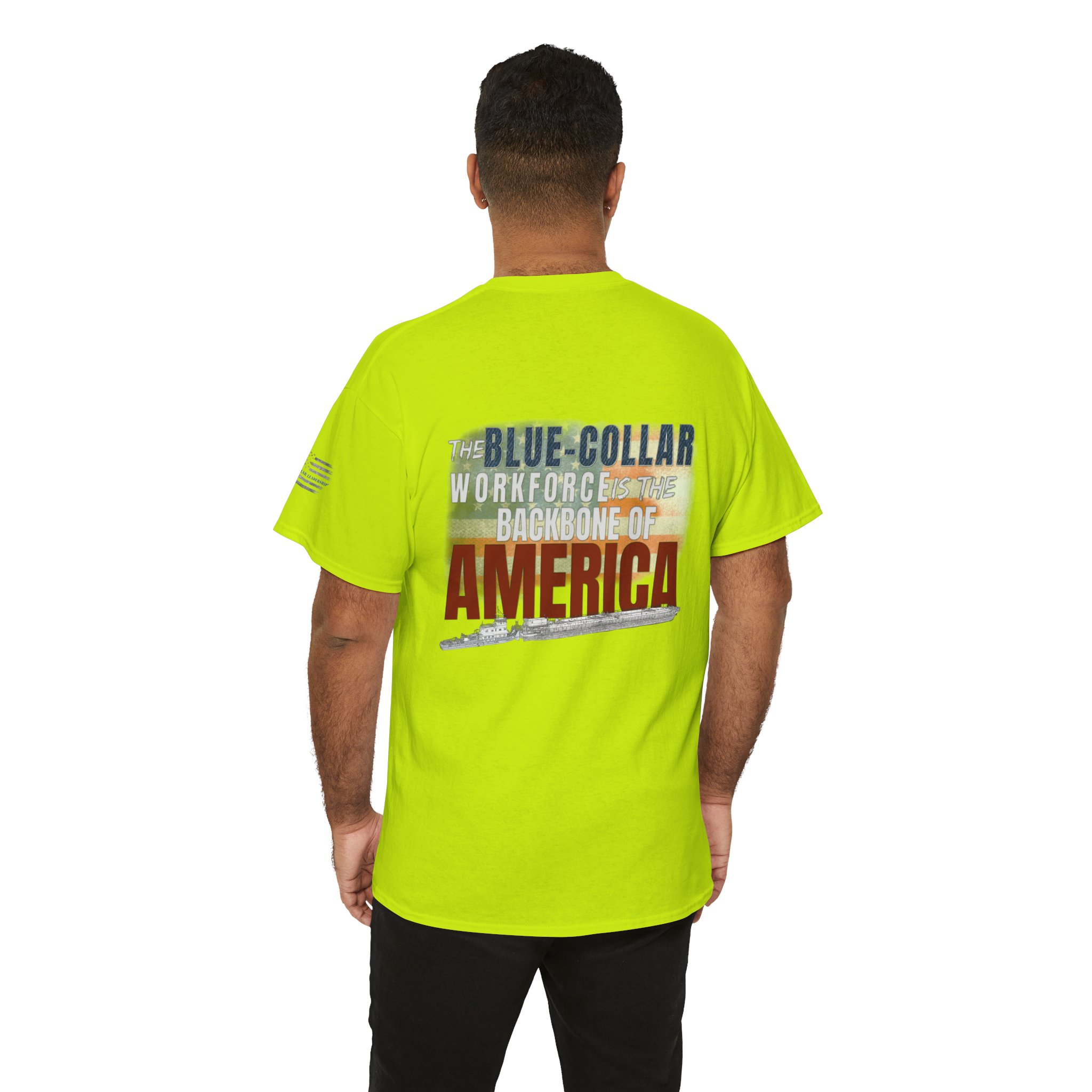 Towboat/Barge "Backbone of America" Patriotic Workwear Shirt - Image 15
