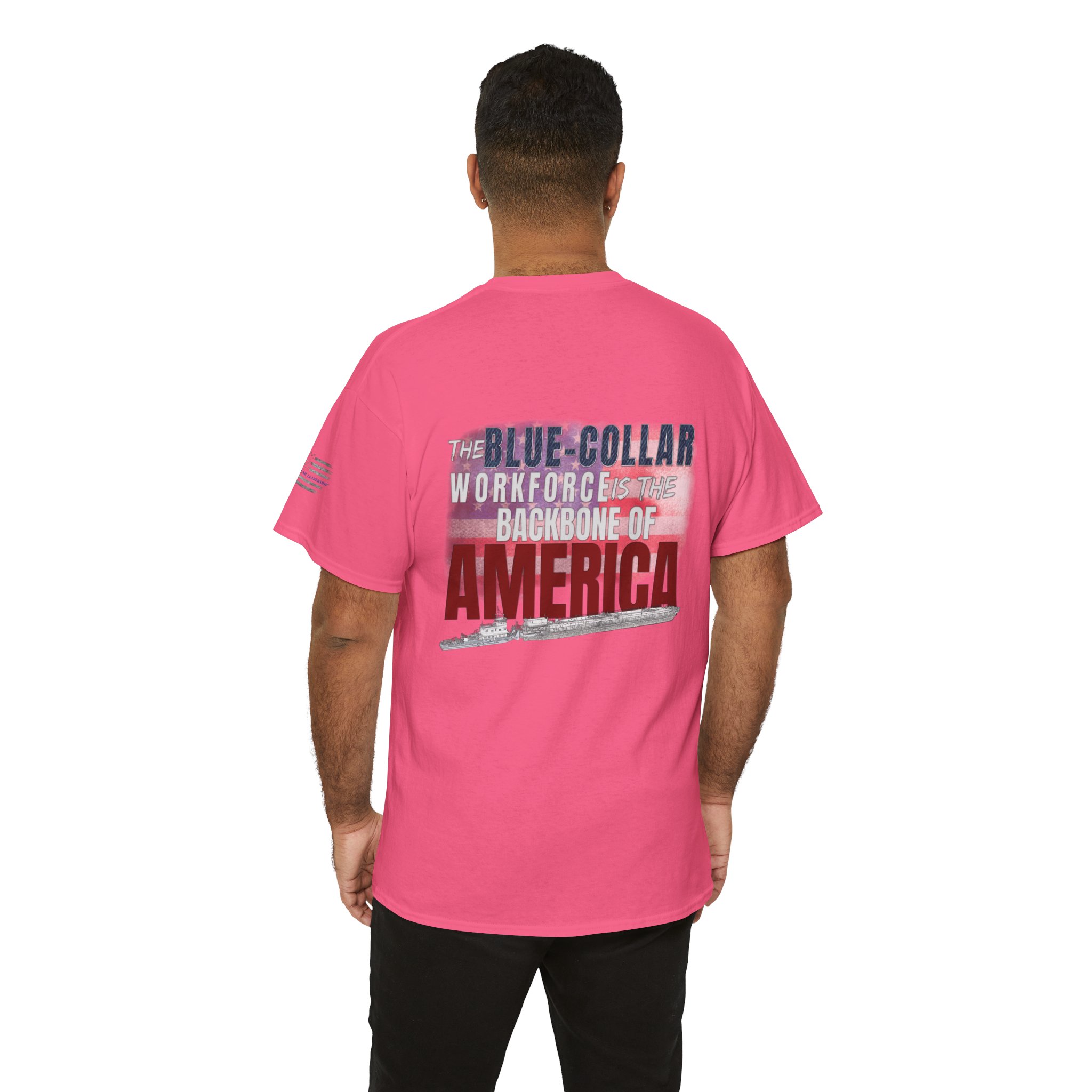 Towboat/Barge "Backbone of America" Patriotic Workwear Shirt - Image 18