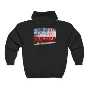 Towboat/Barge Blue Collar Workforce  – "Backbone of America" Zip Hoodie