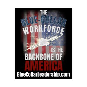 Blue-Collar Workforce Vinyl Sticker — "The Backbone of America" Electrician Kiss-Cut Decal